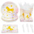 Unicorn Party Supplies (Serves 24) Plates, Cups, Napkins, Knives, Spoons, Forks