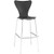 Modway Ernie Mid-Century Modern Wood Bar Stool in Black