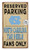 KH Sports Fan North Carolina (Chapel Hill) Tar Heels 11"x20" inOutdoor No Parking Sign, Multi