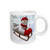 3dRose Sledding Snowman Ceramic Mug, 15-Ounce