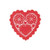 Valentine Small Red Heart Paper Doilies, 28 Ct. | Party Accessory
