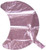 Anagram International Crescent-Flat-Balloon, 10", Pastel Pink