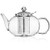 Glass Teapot Kettle with Stainless Steel Infuser Nest Above - Teapot Stovetop Safe - Blooming and Loose Leaf Tea Pot - Large Capacity 1200ml/40oz
