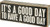 Primitives by Kathy 31127 Pinstriped Trimmed Box Sign, 8" x 3", A Good Day