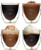 Ozeri Moderna Artisan Series Double Wall Beverage and Espresso Shot Glasses, 2-Ounce, Set of 4