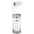 InterDesign Bruschia Free Standing Toilet Paper Holder  Dispenser and Spare Roll Storage for Bathroom, Chrome/Brushed Stainless Steel