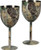 River's Edge Products Stainless Steel Camo Wine Glasses