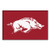 FANMATS NCAA University of Arkansas Razorbacks Nylon Face Starter Rug,19"x30"