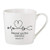 CB Gift White Bone China Inspirational Coffee Mug/Cup, 14-Ounce, Blessed are the Merciful