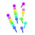 Fun Express Round Stacking Crayons - 12 Pieces - Educational and Learning Activities for Kids