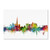 Dubai Skyline by Michael Tompsett, 12x19-Inch Canvas Wall Art