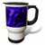 3dRose Blue Purple Scroll Stainless Steel Travel Mug, 14-Ounce