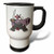 3dRose Silly Ninja Frog Cartoon Travel Mug, 14-Ounce