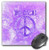 3dRose LLC 8 x 8 x 0.25 Inches Mouse Pad, Vintage Purple Peace World Map- Inspirational Art (mp_33747_1)