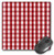 3dRose LLC 8 x 8 x 0.25 Inches Mouse Pad, Red Plaid Checkered Pattern - Stripes and Squares Art (mp_51397_1)