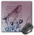 3dRose LLC 8 x 8 x 0.25 French Music with Bird Vintage Art Mouse Pad (mp_79213_1)