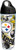 Tervis 1248055 NFL Pittsburgh Steelers All Over Tumbler with Wrap and Black with Gray Lid 24oz Water Bottle, Clear