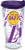 Tervis NBA Los Angeles Lakers Insulated Tumbler with Wrap and Royal Purple Lid, 24oz, Clear