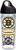 Tervis NHL Boston Bruins Top Shelf Insulated Tumbler with Wrap and Black with Gray Lid, 24oz Water Bottle, Clear