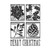 Darice Embossing Merry Christmas Square Collage Emobssing Folder