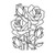 Darice Rose Mosaic Embossing Folder
