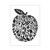 Darice Embossing Folder A6, Template Floral Apple, Transparente
