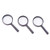 Othmro 3 Pcs Magnifier 10X Magnifying Glass Handheld Magnifying Tool with Plastic Handle Lens Diameter 40mm