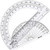 eBoot Plastic Protractor 180 Degree, 4 Inch and 6 Inch, Clear, 2 Pieces