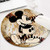 Round Gaming Mouse Pad, Cute Mouse Pad with Mickey Mouse Vintage Baseball Design Mousepad Mouse Mat with Non-Slip Rubber Base?8 inch?