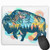 Buffalo Bison Color Tattoo Art Mouse Pad,Customized Rectangle Non-Slip Rubber Mousepad Gaming Mouse Pad