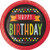 Creative Converting Polka Dot Birthday Paper Dinner Plates Party Supplies, Multicolor