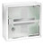 WENKO 22923100 Medicine Cupboard, Square, Silver Shiny