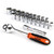 KSEIBI 101496 22-Piece 3/8-Inch Drive Standard Socket and Ratchet Set, Metric and SAE (3/8")