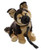Carl Dick German Shepherd Dog with Lead 10 inches, 25cm, Plush Toy, Soft Toy, Stuffed Animal 3498