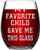 MY FAVORITE CHILD GAVE ME THIS GLASS Stemless Wine Glass for Women and Men, Funny wine glass for Friends Girlfriend Coworker 15 Oz
