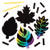 Baker Ross Leaf Scratch Art Magnets, Fall and Winter Arts and Crafts (Pack of 10)