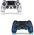 2 Pack Controller for PS4,Wireless Controller for Playstation 4 with Dual Vibration Game Joystick (Transparent Blue and Transparent White)