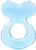 Nuby Silicone Teethe-eez Teether with Bristles, Includes Hygienic Case, Colors May Vary