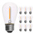 S14 LED Replacement Bulbs 10 Pack for String Lights- 1 Watt Warm White Edison Plastic Bulbs- E26 Medium Base- Shatterproof Light Bulbs for Commercial Grade Outdoor Patio Garden Vintage String Lights