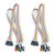 Ebanku PC Desktop Case ATX Reset Off/On Switch Cable, Computer Case LED Light ATX Power Supply Reset HDD Switch Cable 68cm Long Red Green ATX Case Front Bezel Wire Kit