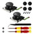 Veanic 2-Pack 3D Replacement Joystick Analog Thumb Stick for Switch Joy-Con Controller - Include Tri-Wing, Cross Screwdriver, Pry Tools + 4 Thumbstick Caps