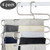 Pants Hangers S-Shape Trousers Hangers Stainless Steel Clothes Hangers Space Saving Closet Organizer for Pants Jeans Scarf (4-Pieces)