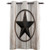 WARM TOUR Window Curtain Panel Rustic Western Texas Barn Stars Printing Decor Durable Drapes for Bedroom Kitchen Living Room Wooden Board
