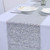 Zdada 12x120 Inch Sparkly Silver Sequin Table Runner,Wedding Party Sequin Table Runner