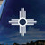 SoCoolDesign New Mexico Symbol Car Window Vinyl Decal Sticker 4" Wide (White)