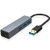 Nllano USB to Ethernet Adapter, 3-Port USB 3.0 Hub with RJ45 10/100/1000 Gigabit Ethernet Adapter Converter LAN Wired USB Network Adapter