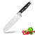 Santoku Knife 7 Inch Pro Chef's Knife High Carbon Stainless Steel Sharp Kitchen Knife Ergonomic Handle