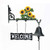 Sungmor Heavy Duty Cast Iron Wall Hanging Bell Welcome Sign - Decorative Hand-Painted Sunflower Manually Shaking Doorbell - Indoor & Outdoor Wall Mounted Dinner Bell - Garden Home Wall Art Decoration
