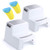 ACKO 2 Step Stool for Kids - Childrens,Toddler Stool with Slip Resistant Soft Grip for Safety as Bathroom Toilet Potty Training Stool and Kitchen Stepping Stool | Dual Height & Wide Two Step-BPA Free