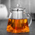 Warmyee Hofu Small Clear High Borosilicate Glass Tea Pot with Removable 304 Stainless Steel Infuser, Heat Resistant Loose Leaf Teapot,Stovetop Safe, 550 ml/19.3 Ounce.